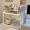2-Tier Desk Organizers & Dispensers,Mail Holder for Office Desk Organization,Kitchen Spice Rack or Bathroom Countertop Organizer, Gift for Teachers, Classmates, and Friends,White